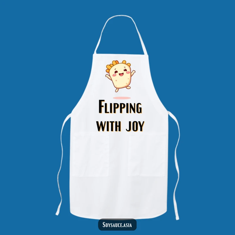 Funny Tempura Leap Apron: Cook with Bouncy Confidence & Style