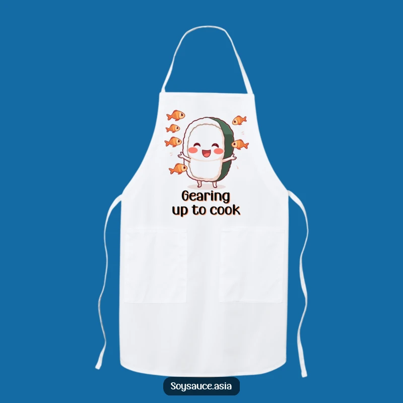 Funny Sushi Juggler Apron: Cook with Culinary Circus Confidence