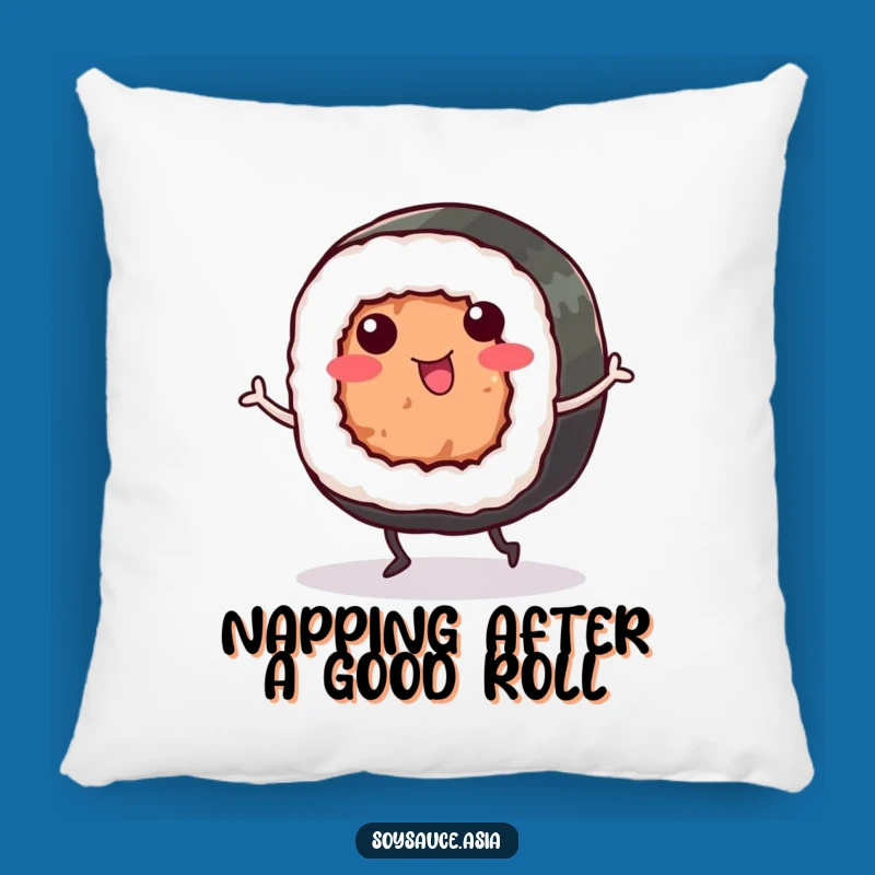 Funny Sushi Roll Pillow: Cozy Foodie Comfort, Soft & Funny Gift