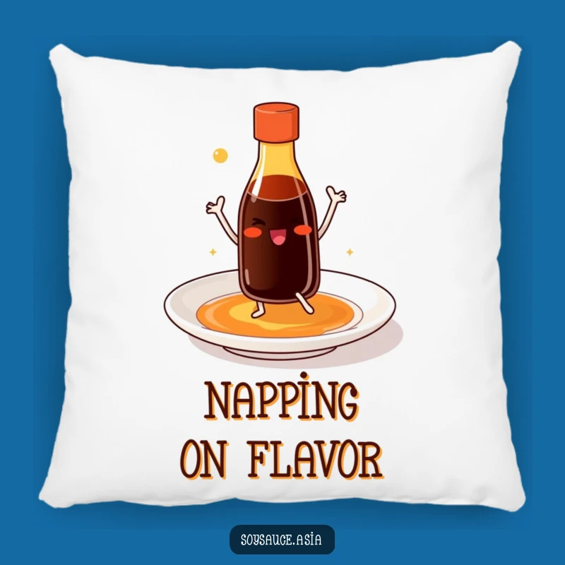 Funny Soy Sauce Dancer Pillow: Snuggle Up with Culinary Cheer