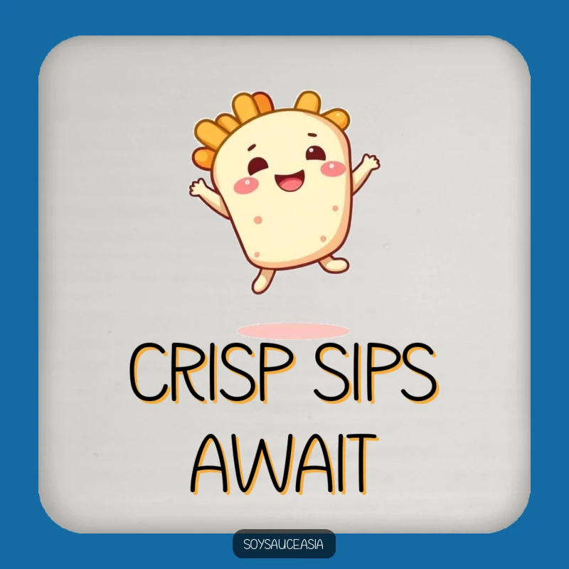 Funny Tempura Leap Coaster: Protect Surfaces with Bouncy Joy